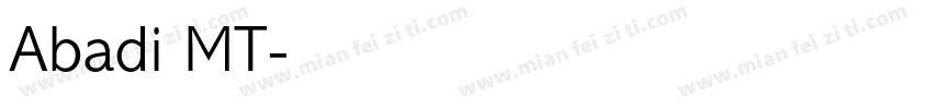 Abadi MT字体转换